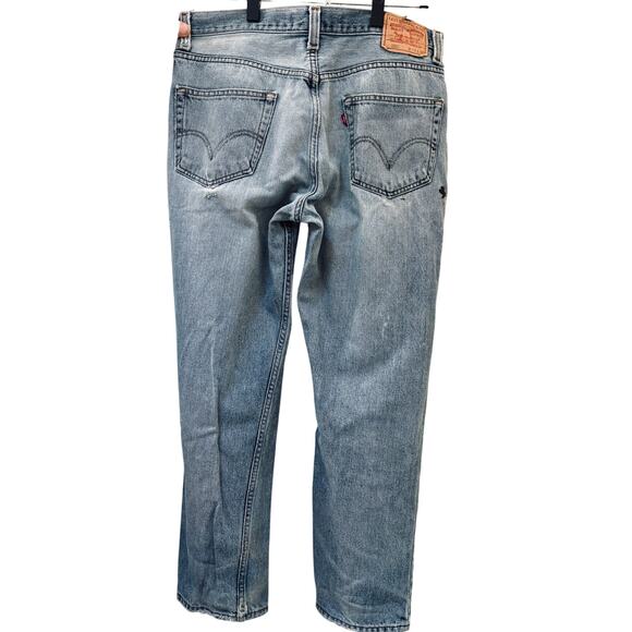 Vintage 550 Levi's Jeans- Well Worn- 34 x 30. - Picture 3 of 10